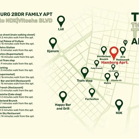 Hamburg 100 Sq M 2bdr Family Near Ndk And Vitosha Blvd アパート